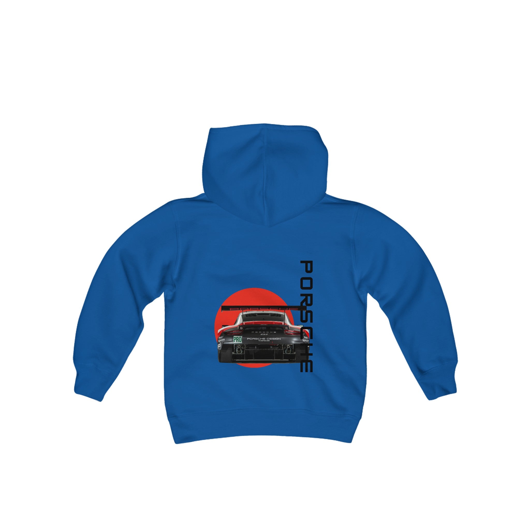 Porsche Back design - Kids Youth Heavy Blend Hoodie