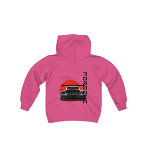 Porsche Back design - Kids Youth Heavy Blend Hoodie