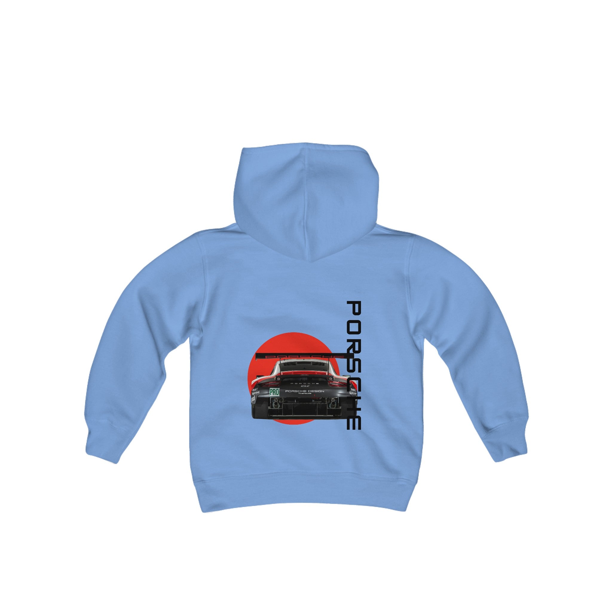 Porsche Back design - Kids Youth Heavy Blend Hoodie