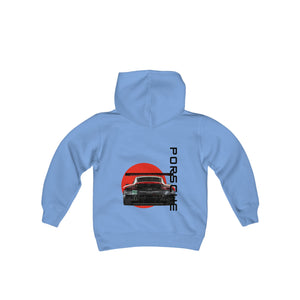 Porsche Back design - Kids Youth Heavy Blend Hoodie