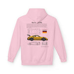 Yellow Porsche GT3 RS Design - Midweight Soft style Fleece Hoodie