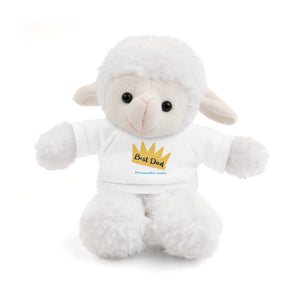 Best Dad - Personalize name - Stuffed Animals with Tee