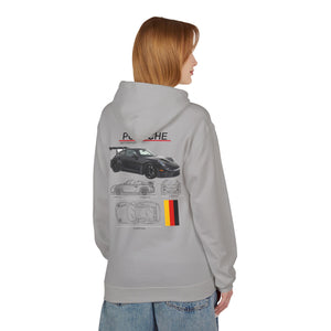 Black Porsche GT3 RS - Midweight Soft style Fleece Hoodie