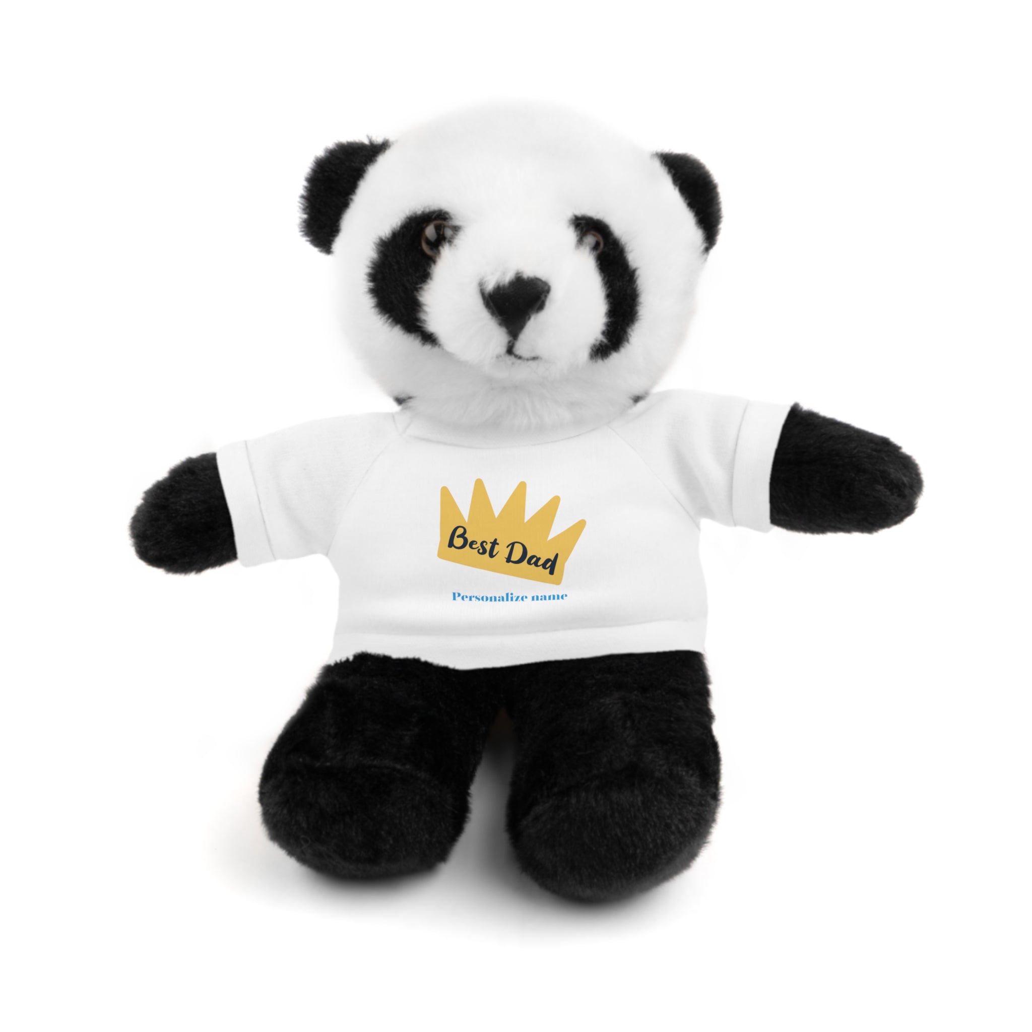 Best Dad - Personalize name - Stuffed Animals with Tee