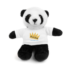 Best Dad - Personalize name - Stuffed Animals with Tee