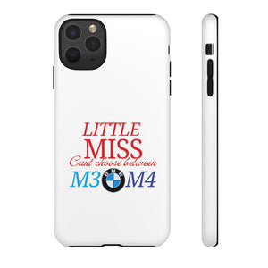 Little Miss BMW M3 M4 Tough iPhone Cases - Custom Name available