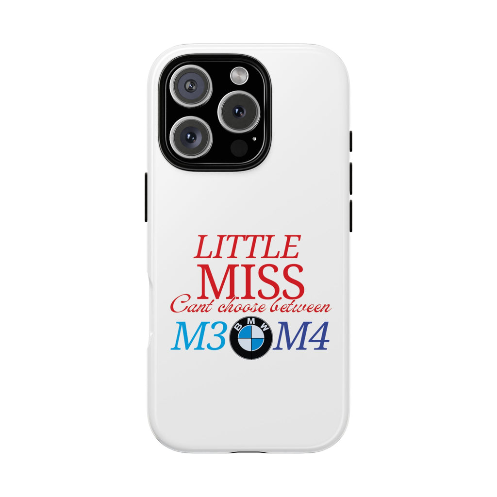 Little Miss BMW M3 M4 Tough iPhone Cases - Custom Name available