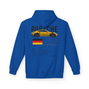 Yellow Porsche GT3 RS - Midweight Soft style Fleece Hoodie