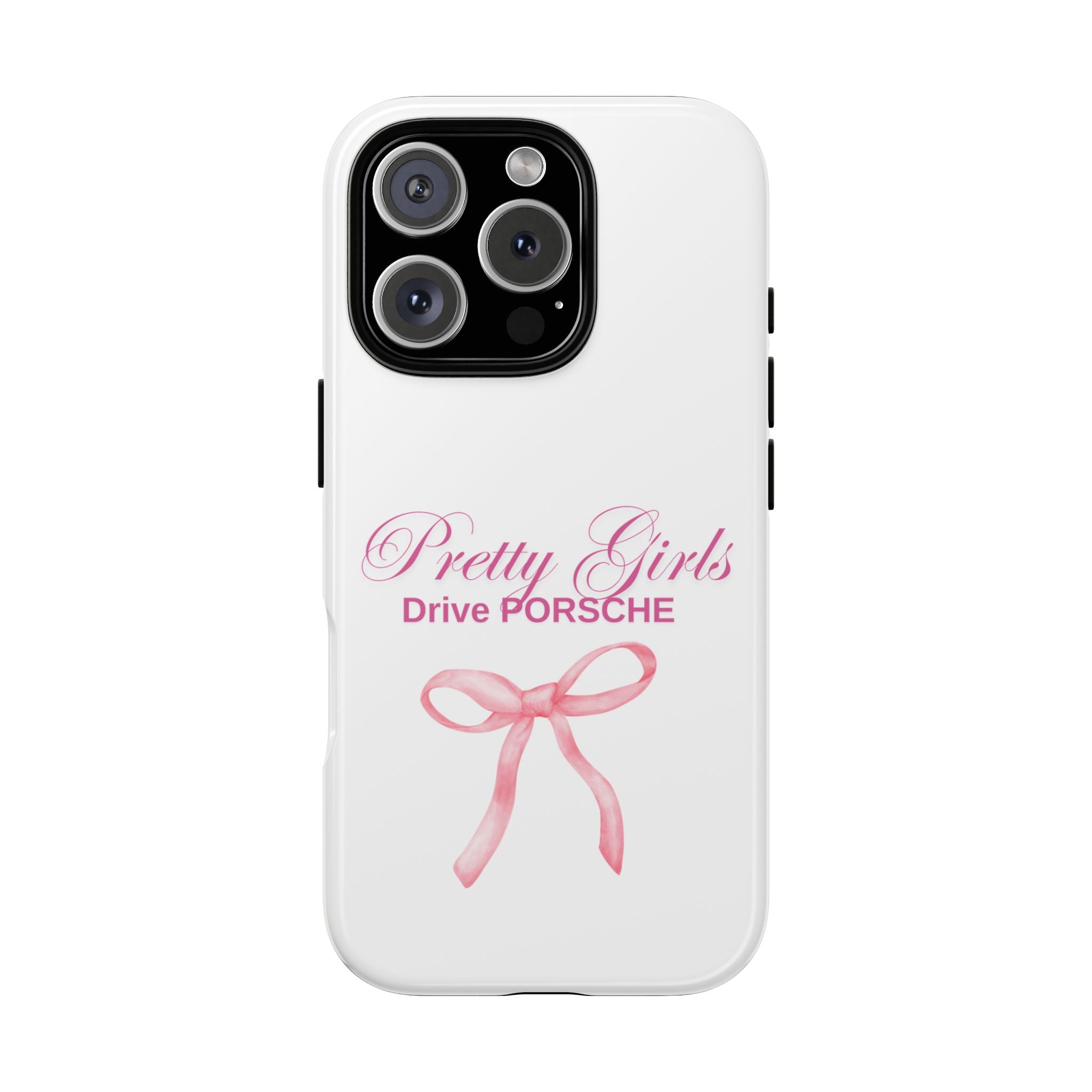 Pretty Girls Drive Porsche Tough iPhone Cases - Custom Name available