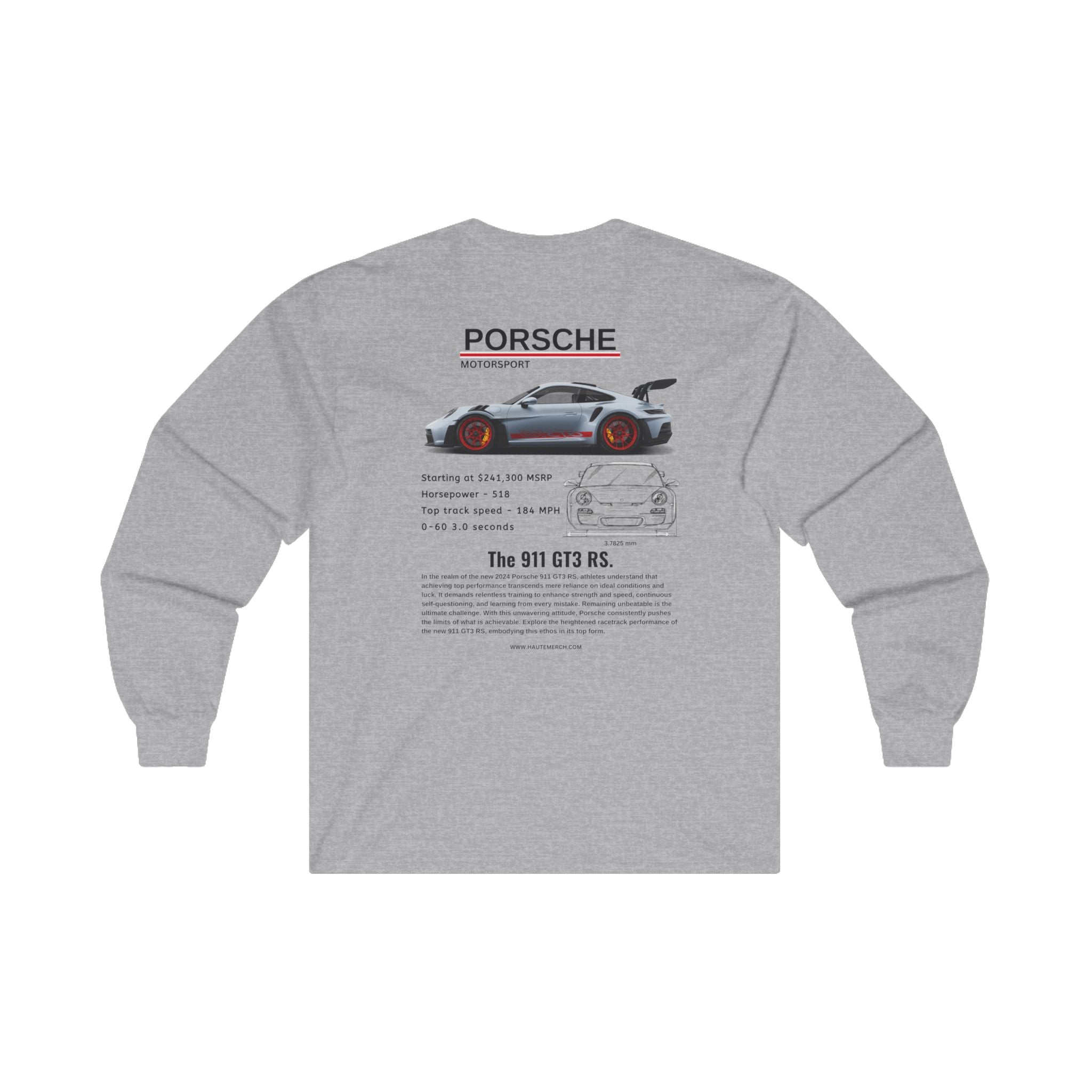 Porsche GT3RS Motorsport Long Sleeve Tee