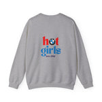 Hot Girls Drive BMW Heavy Blend™ Crewneck Sweatshirt