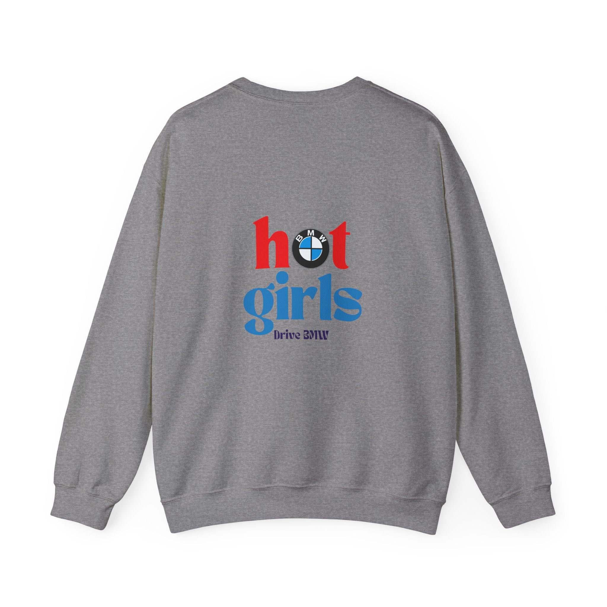 Hot Girls Drive BMW Heavy Blend™ Crewneck Sweatshirt