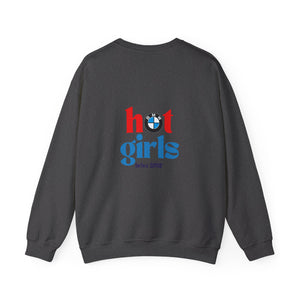 Hot Girls Drive BMW Heavy Blend™ Crewneck Sweatshirt