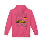 Yellow Porsche GT3 RS Design - Midweight Soft style Fleece Hoodie