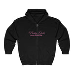 Pretty Girls Drive Porsche - Back design - Zip Hoodie