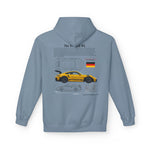 Yellow Porsche GT3 RS Design - Midweight Soft style Fleece Hoodie