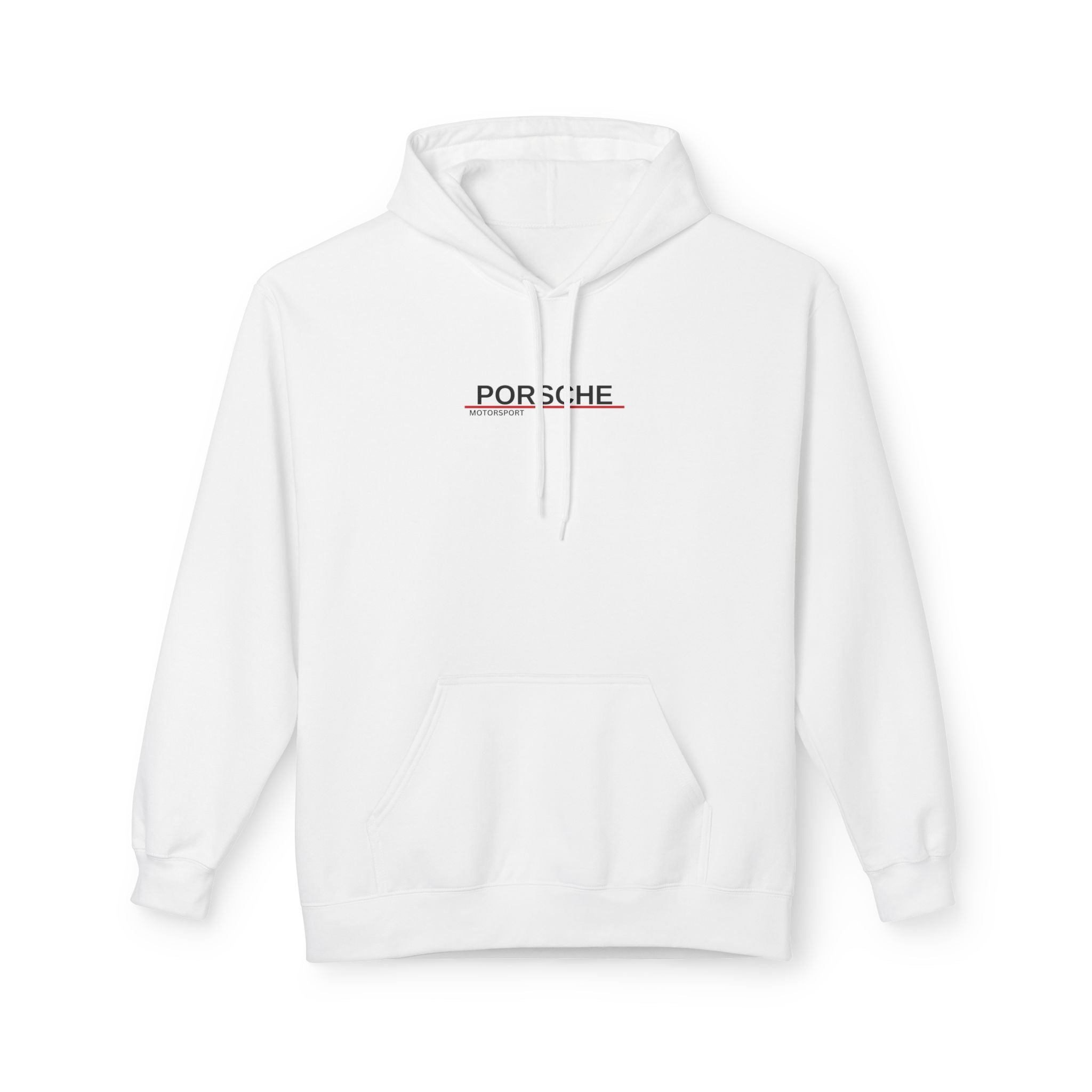 White Porsche GT3 RS - Midweight Soft style Fleece Hoodie