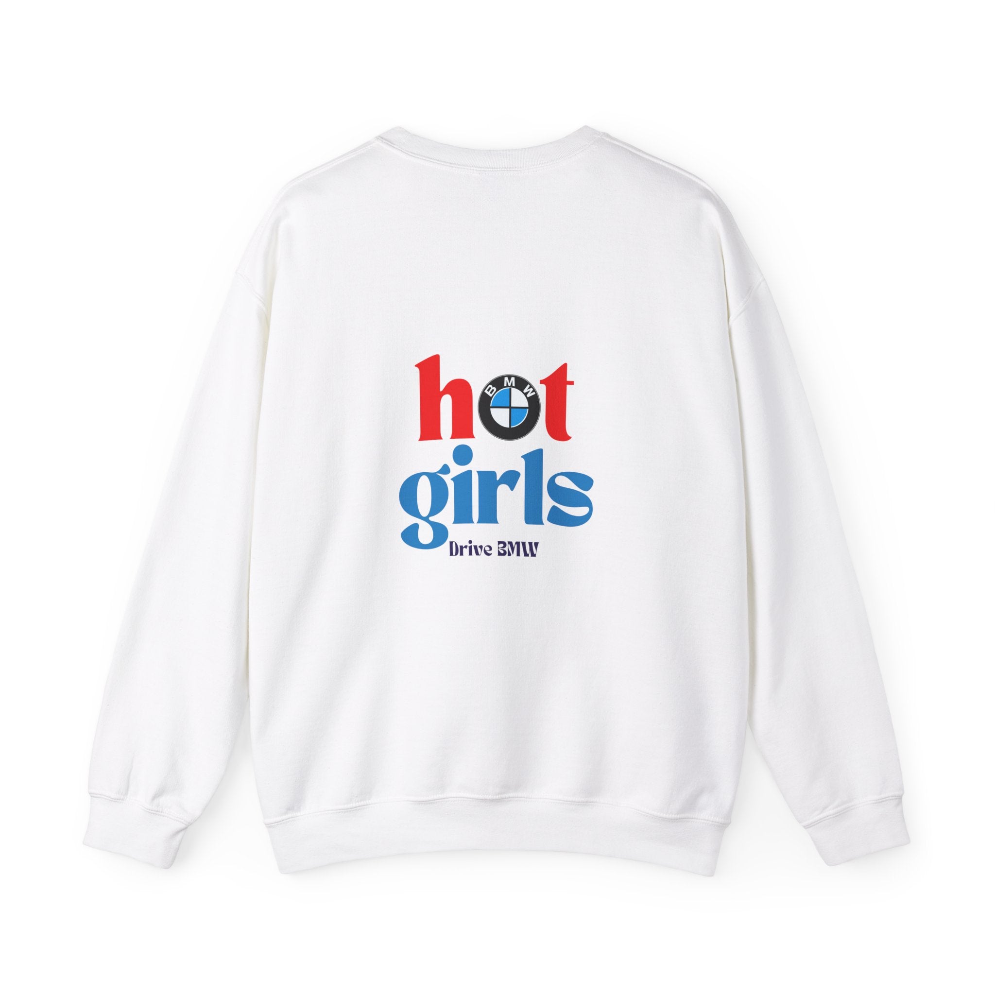 Hot Girls Drive BMW Heavy Blend™ Crewneck Sweatshirt