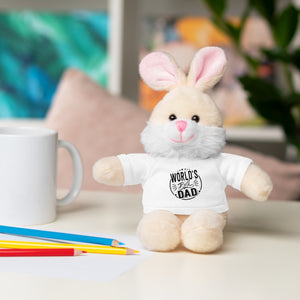 World's Best Dad Stuffed Animals with Tee