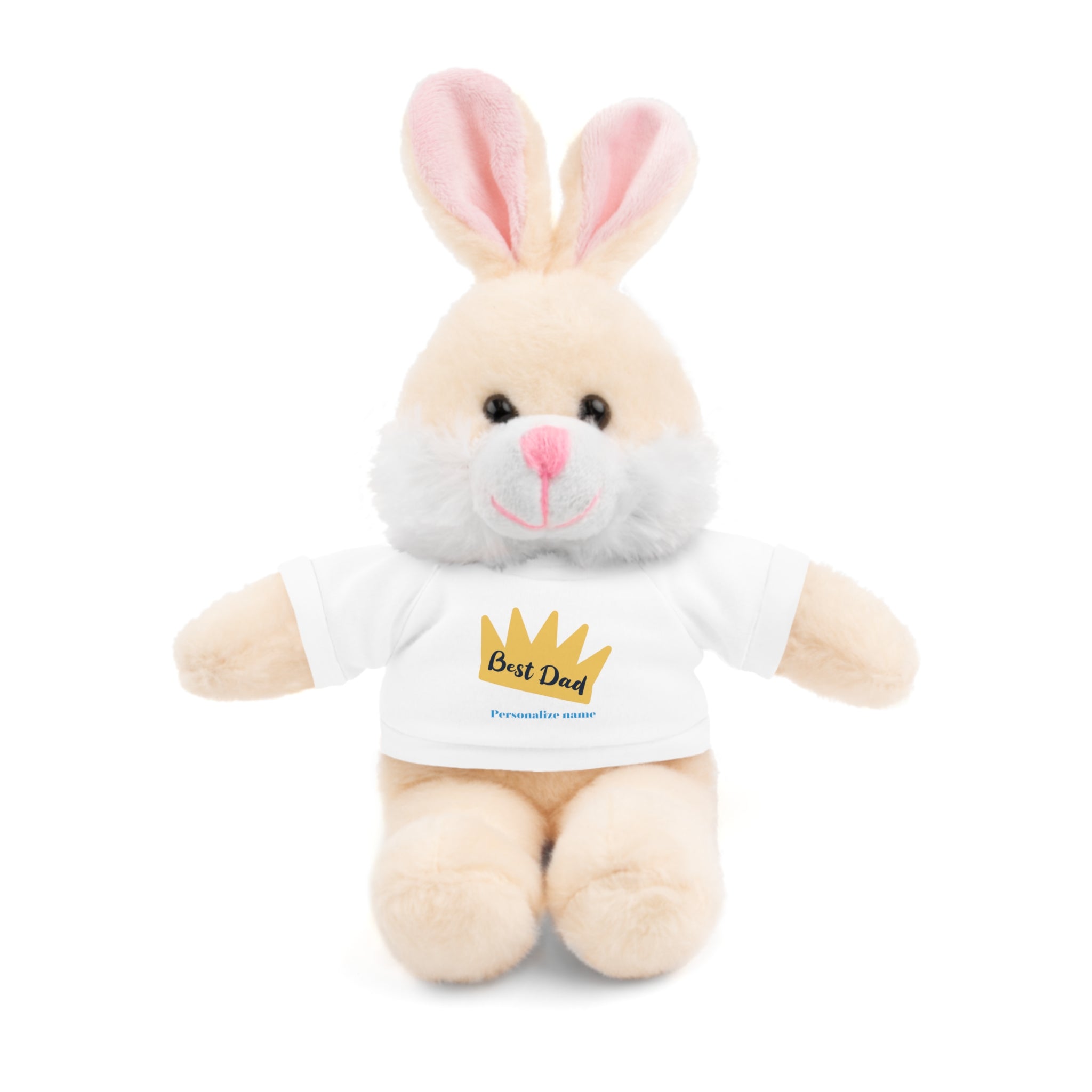 Best Dad - Personalize name - Stuffed Animals with Tee