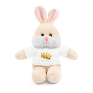 Best Dad - Personalize name - Stuffed Animals with Tee