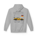 Yellow Porsche GT3 RS Design - Midweight Soft style Fleece Hoodie