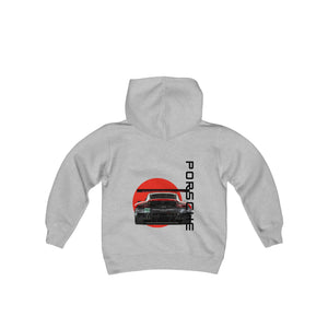 Porsche Back design - Kids Youth Heavy Blend Hoodie